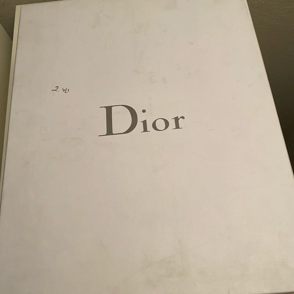 Dior Deco Dorsay Pump In Stone. New In Box. 100% Authentic